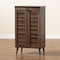 Baxton Studio Salma ModernWalnut Brown Finished Wood 2-Door Shoe Storage Cabinet 195-11725-ZORO - alternate 10